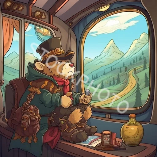 Marked train picture