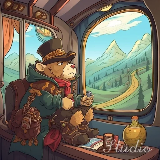 Marked train picture