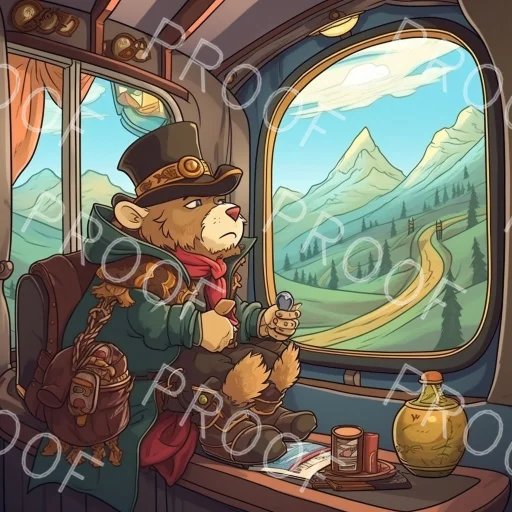 Marked train picture