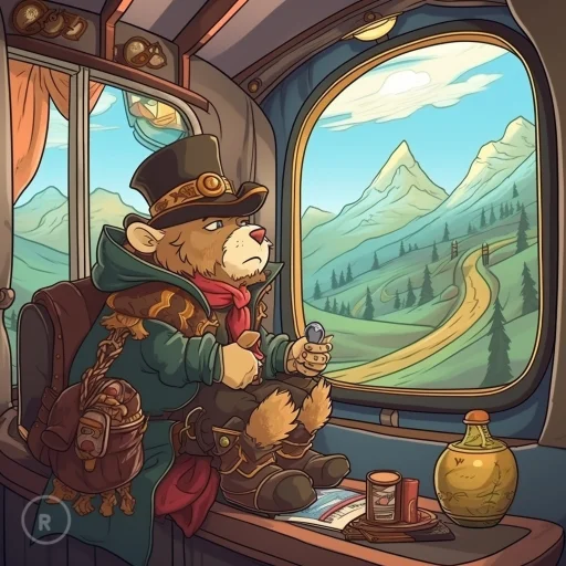 Marked train picture