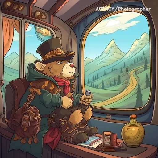 Marked train picture