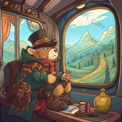 Marked train picture