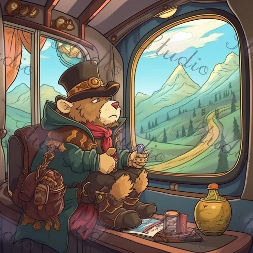 Marked train picture