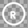 The watermark file: a single corner logo with a handle, shown over a checkerboard
