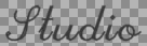 The watermark file: a single embossed shadow signature, shown over a checkerboard