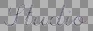 The watermark file: a single two-tone signature, shown over a checkerboard